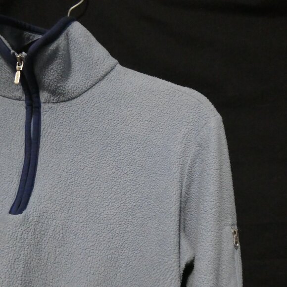 ROOTS | medium | Vintage Light Blue Fleece | 1/4 Zip-Up | Sleeve Pocket | EUC - Picture 5 of 16